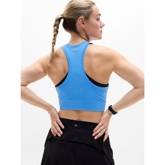 New Athleta XS Momentum Flex Ultra Crop Tank Cornflower Blue X-Small - Picture 5 of 6